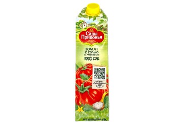 Сады Придонья Сок 1л Россия (томатный с солью)
